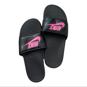 Nike Slide Sandals - Black Pink